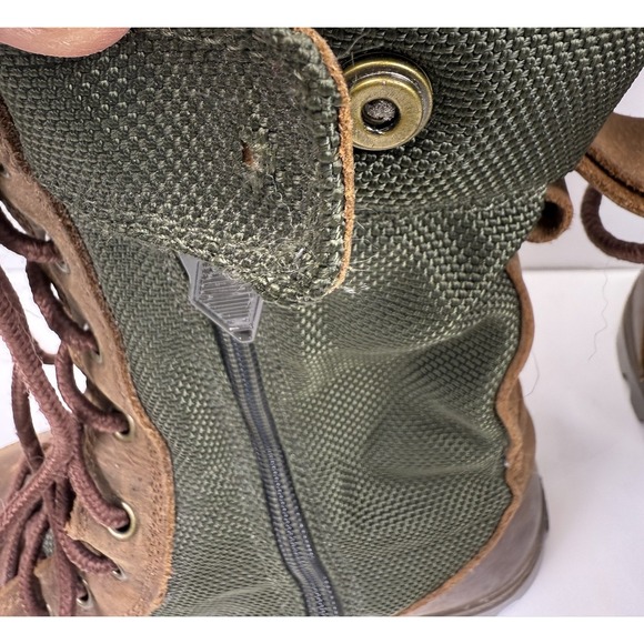 Palladium Pampa Tactical Women's High Top Lace Up Boots Green Brown Size 8.5 - Picture 4 of 10